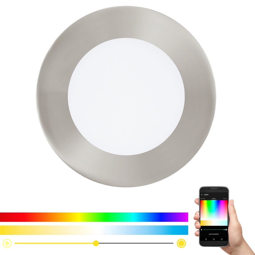 Eglo - LED RGB Стельовий вбудований світильник з регулюванням яскравості FUEVA-C LED/5,4W/230V