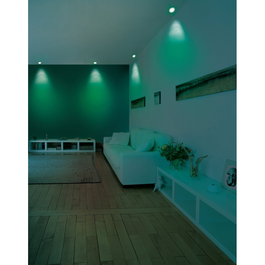 Eglo - Светодиодный встроенный RGB-светильник с регулированием яркости FUEVA-C LED/5,4W/230V