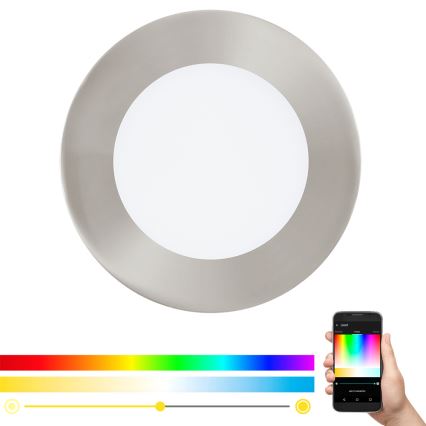 Eglo - Светодиодный встроенный RGB-светильник с регулированием яркости FUEVA-C LED/5,4W/230V
