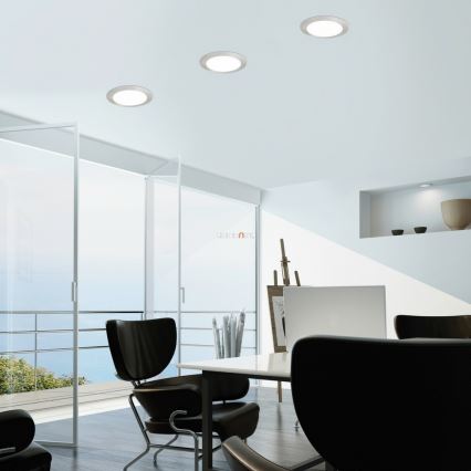 Eglo - RGB‑світлодіодний вбудований світильник з регульованою яскравістю FUEVA-C LED/10,5W/230V, діаметр 17 см