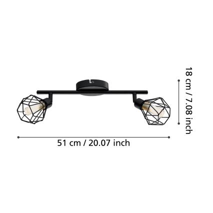 Eglo - Точковий LED світильник 2xG9/3W/230V