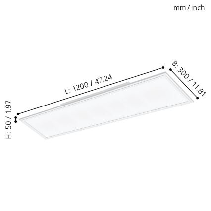 Eglo - Світлодіодна пристельова панель SALOBRENA LED/33W/230V