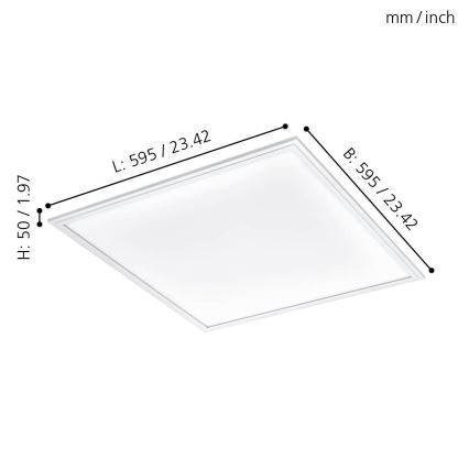 Eglo - Стельовий LED світильник LED/40W/230V