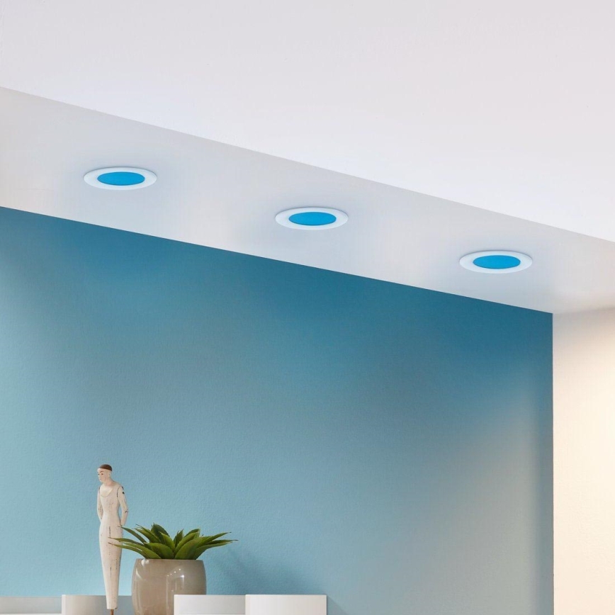 Eglo - набор из 3 диммируемых встраиваемых RGB LED-светильников FUEVA-C LED/3W/230V, диаметр 8,5 см