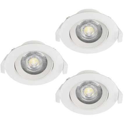 Eglo - КОМПЛЕКТ 3x встраиваемых светильника для подвесного потолка SARTIANO 1xLED/5W/230V