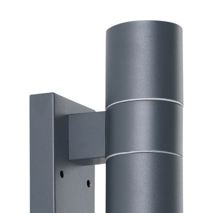 Eglo - Уличный светодиодный настенный светильник с датчиком 2xGU10/3W/230V IP44
