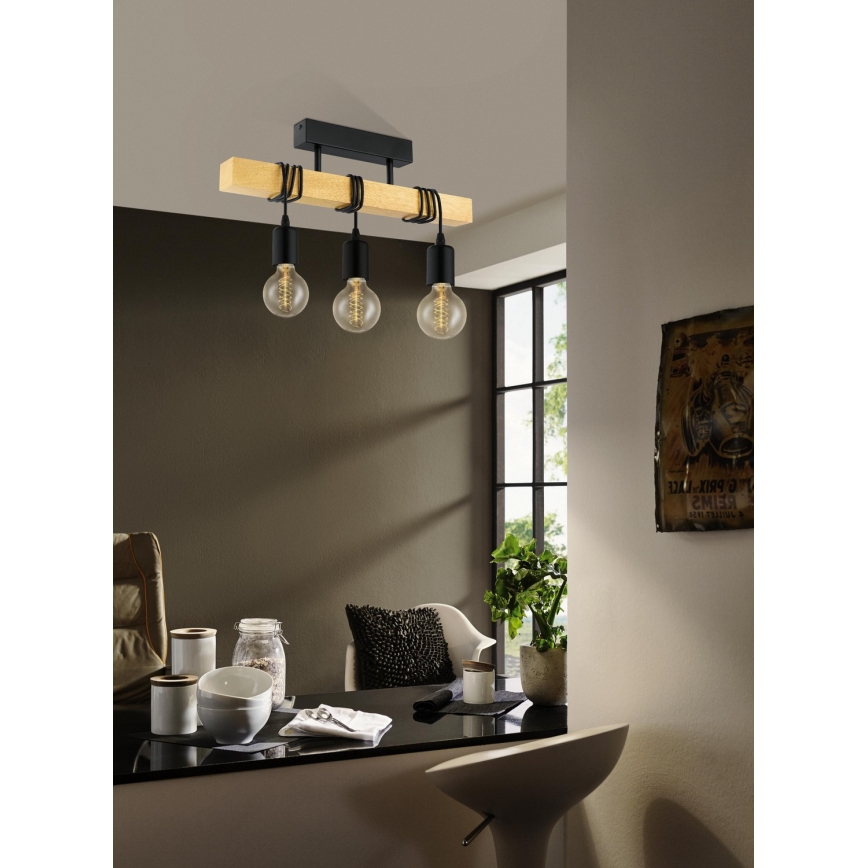 Eglo - Пристельова люстра TOWNSHEND 3xE27/60W/230V