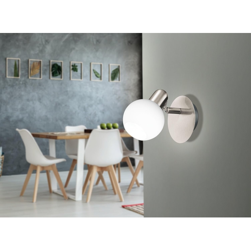 Eglo 32925 - LED затемнюваний настінний точковий світильник COMBA 1xE14/6W/230V матовий хром
