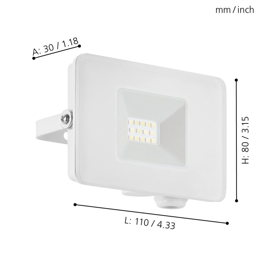 Eglo - Світлодіодний прожектор LED/10W/230V IP65
