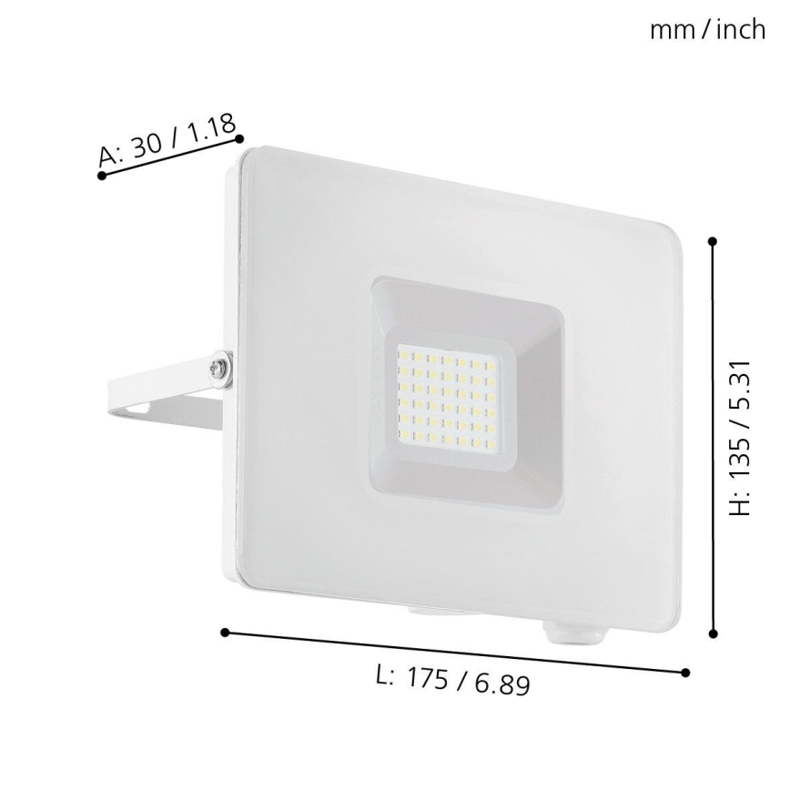 Eglo - Світлодіодний прожектор LED/30W/230V IP65