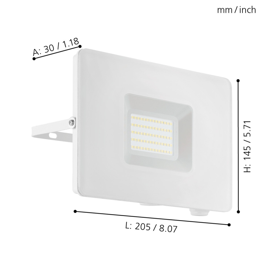 Eglo - Світлодіодний прожектор LED/50W/230V IP65