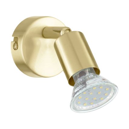 Eglo - Світлодіодний настінний точковий світильник 1xGU10/2,8W/230V 3000K золотий