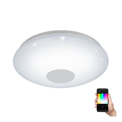 Eglo 33218 - Стельовий RGBW-світильник з регулюванням яскравості VOLTAGO-C LED/17W/230V 2700-6500K діаметр 38 см
