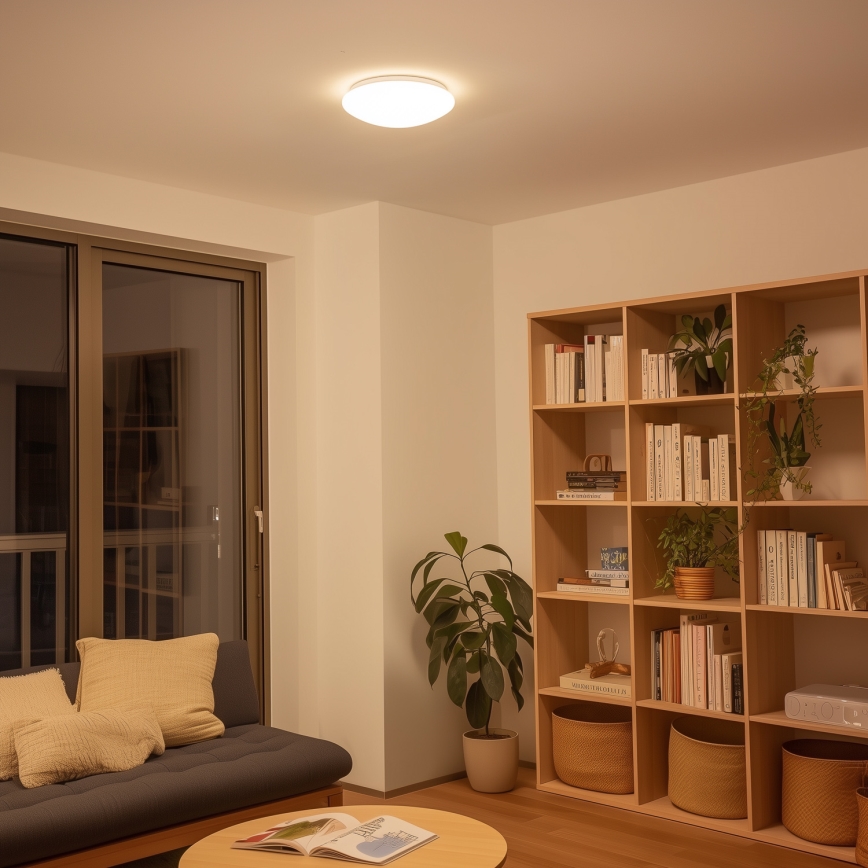 Eglo 33219 - LED RGBW Диммируемый потолочный светильник GIRON-C LED/17W/230V, диам. 30 см, белый