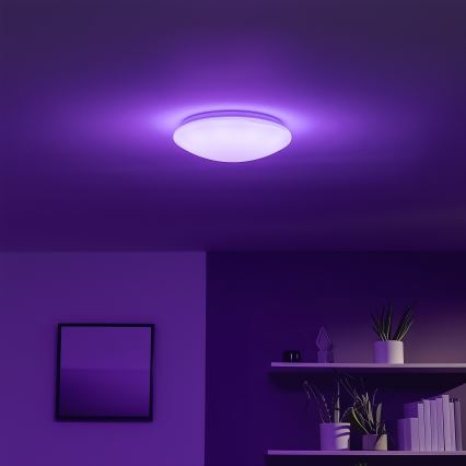 Eglo 33219 - LED RGBW Диммируемый потолочный светильник GIRON-C LED/17W/230V, диам. 30 см, белый