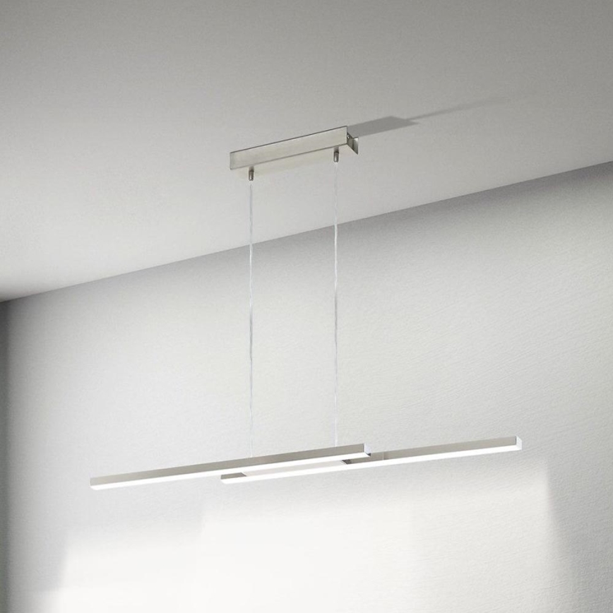 Eglo 33232 - LED RGBW регульована підвісна люстра на тросі FRAIOLI-C LED/34W/230V матовий хром
