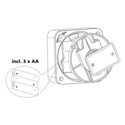 Eglo 33236 - Уличный датчик движения CONNECT SENSOR 3xAA 12 м белый IP44