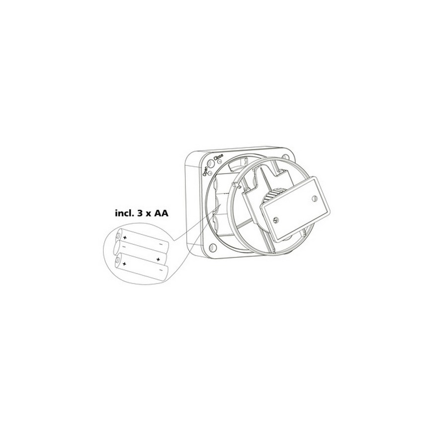 Eglo 33236 - Зовнішній датчик руху та сутінків CONNECT SENSOR 3xAA 12 м білий IP44