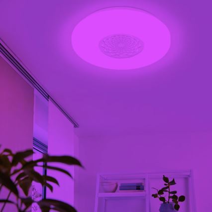 Eglo 33248 - LED RGBW диммируемый потолочный светильник CAPASSO-C LED/17W/230V 2700-6500K, диаметр 34 см