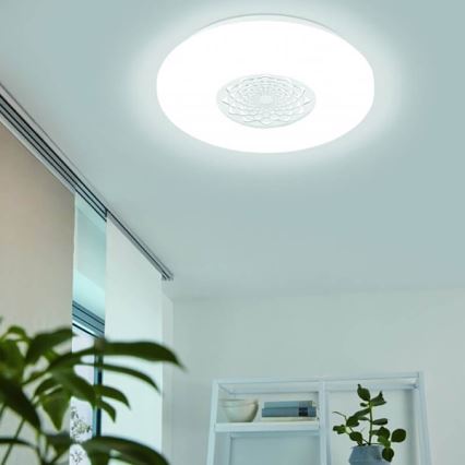 Eglo 33248 - LED RGBW диммируемый потолочный светильник CAPASSO-C LED/17W/230V 2700-6500K, диаметр 34 см
