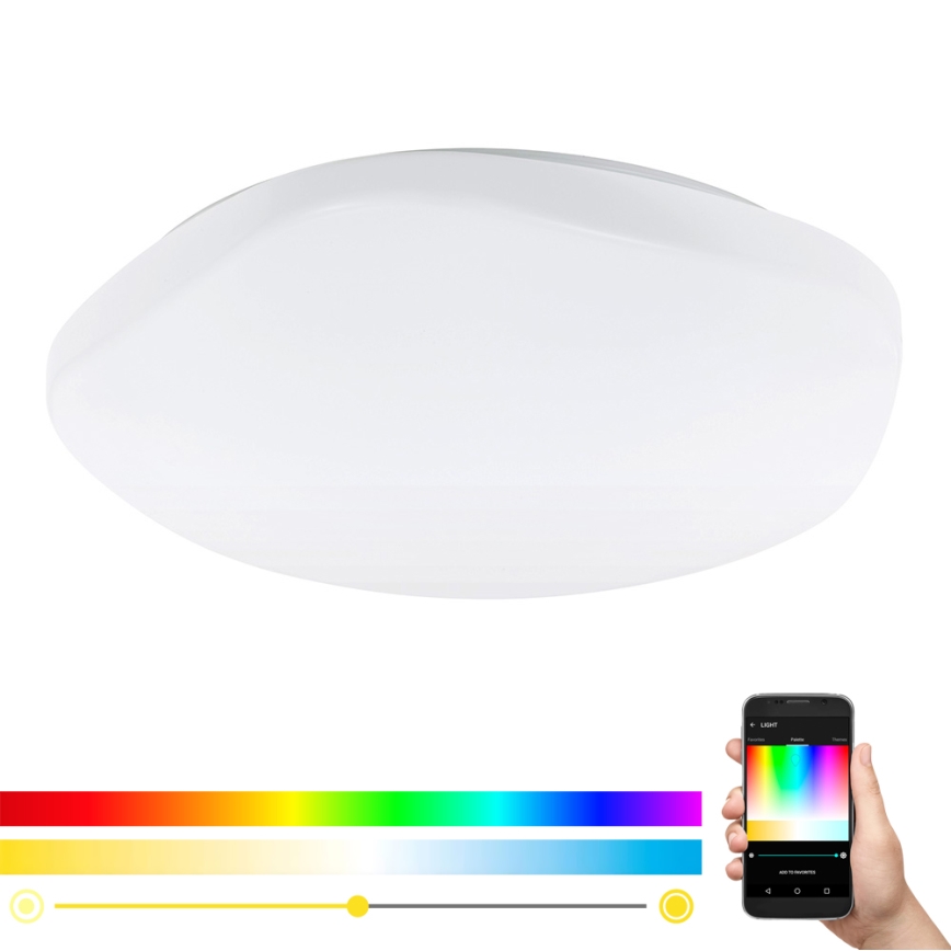Eglo 33272 - Стельовий RGBW-світильник з регулюванням яскравості TOTARI-C LED/34W/230V 2700-6500K білий + пульт дистанційного керування