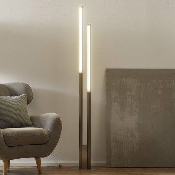Eglo 33323 - LED RGBW Торшер з регулюванням яскравості FRAIOLI-C 2xLED/17W/230V 2700-6500K матовий хром