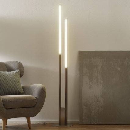 Eglo 33323 - LED RGBW Торшер з регулюванням яскравості FRAIOLI-C 2xLED/17W/230V 2700-6500K матовий хром