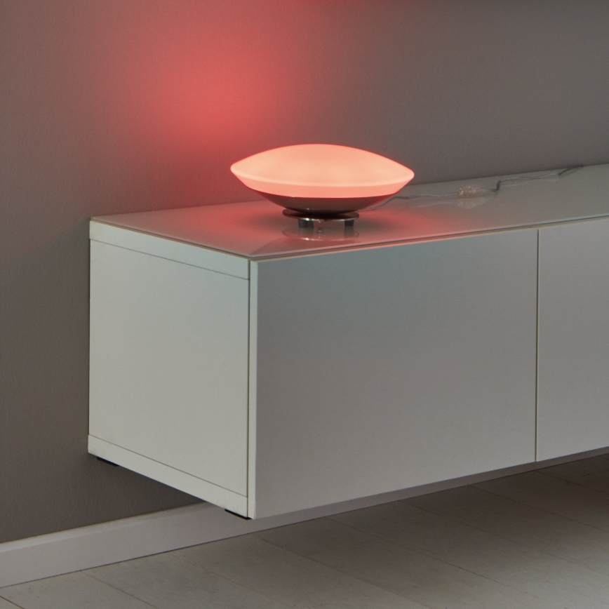 Eglo 33324 - настільна лампа LED RGBW з регулюванням яскравості FRATTINA-C LED/18W/230V матовий хром