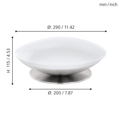 Eglo 33324 - настільна лампа LED RGBW з регулюванням яскравості FRATTINA-C LED/18W/230V матовий хром