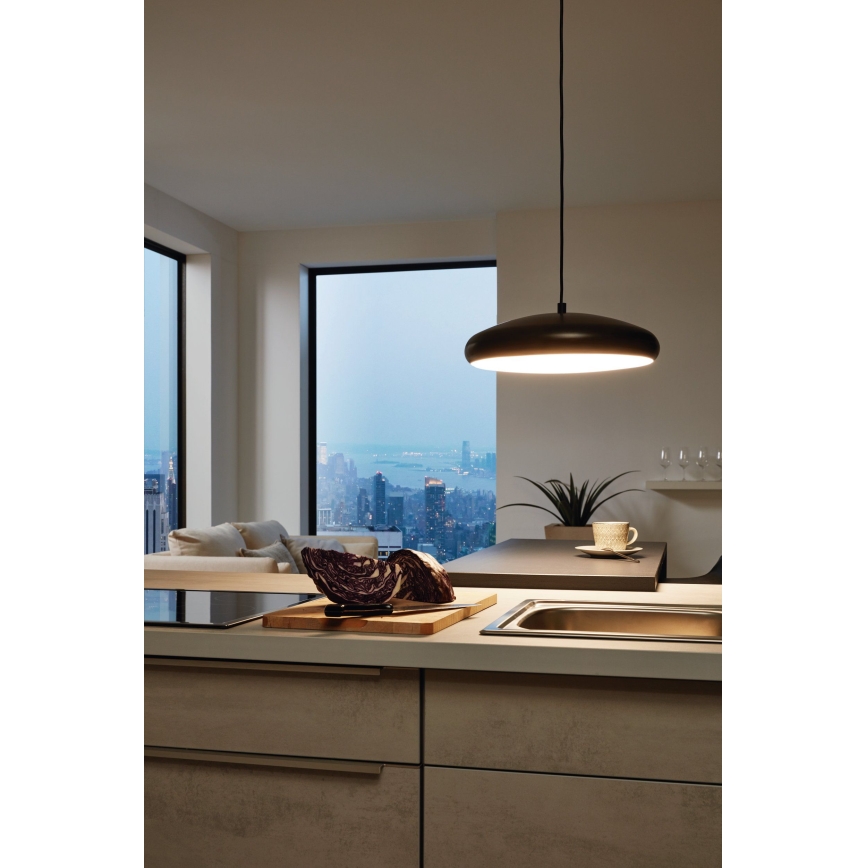 Eglo 33328 - LED RGBW Підвісна люстра з регулюванням яскравості RIODEVA-C LED/27W/230V 2700-6500K чорний