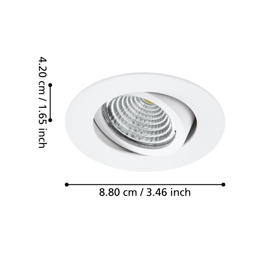 Eglo - НАБІР 3xLED Світильник з регулюванням яскравості 3xLED/6W/230V білий
