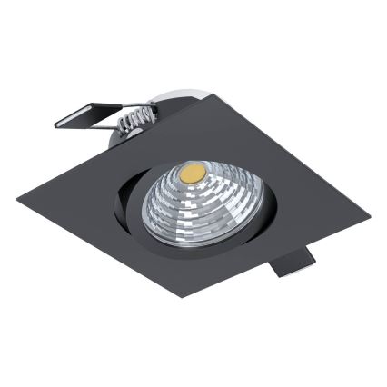 Eglo - Светодиодный встроенный светильник с регулированием яркости LED/6W/230V черный