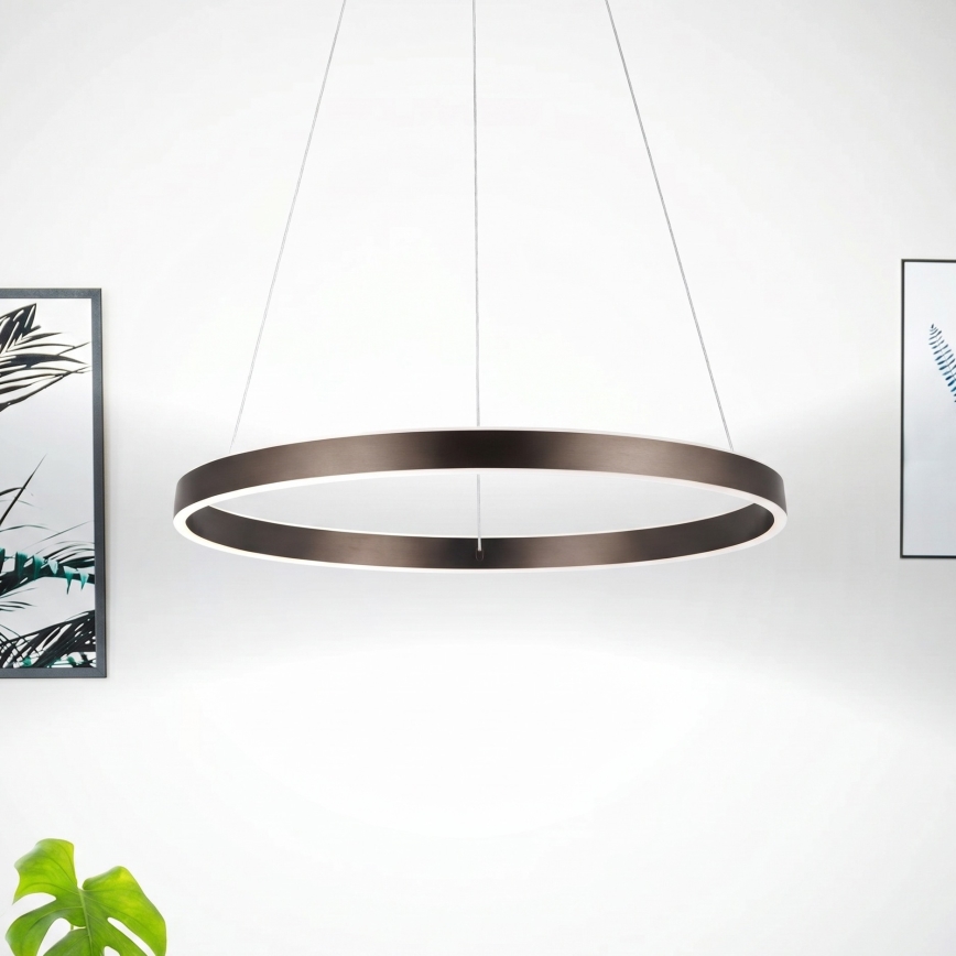 Eglo 33483 - LED-люстра на тросі ALCAZABA 2xLED/18W/230V 3000K діаметр 55 см бронзова