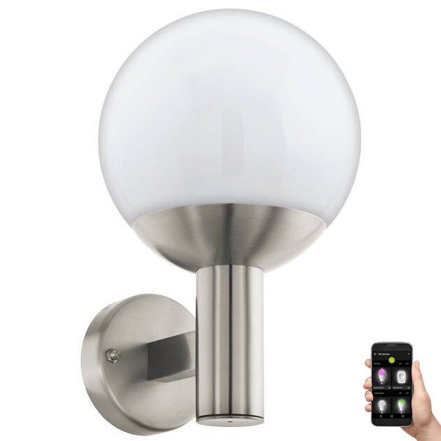 Eglo 33564 - Вуличний світлодіодний настінний світильник NISIA-C LED/9W/230V IP44