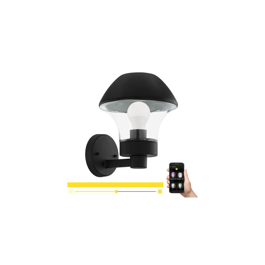 Eglo 33567 - зовнішній настінний світильник LED з регулюванням яскравості VERLUCCA-C 1xE27/9W/230V IP44