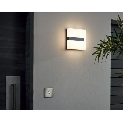 Eglo 33574 - LED Вуличний настінний світильник з регулюванням яскравості TORAZZA-C LED/14W/230V IP44