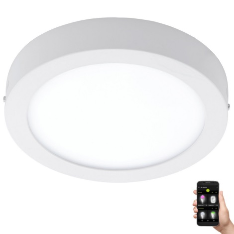 Eglo 33575 - Светодиодный светильник для ванной комнаты с регулированием яркости ARGOLIS-C LED/16,5W/230V IP44 белый
