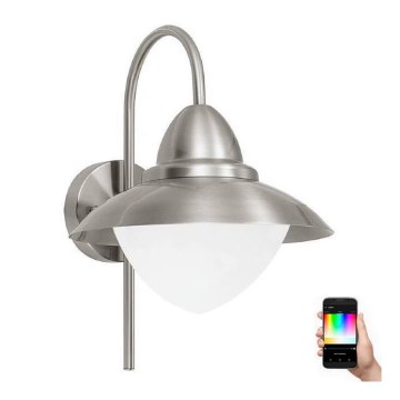 Eglo 33583 - LED RGBW Вуличний настінний світильник SIDNEY 1xE27/9W/230V IP44