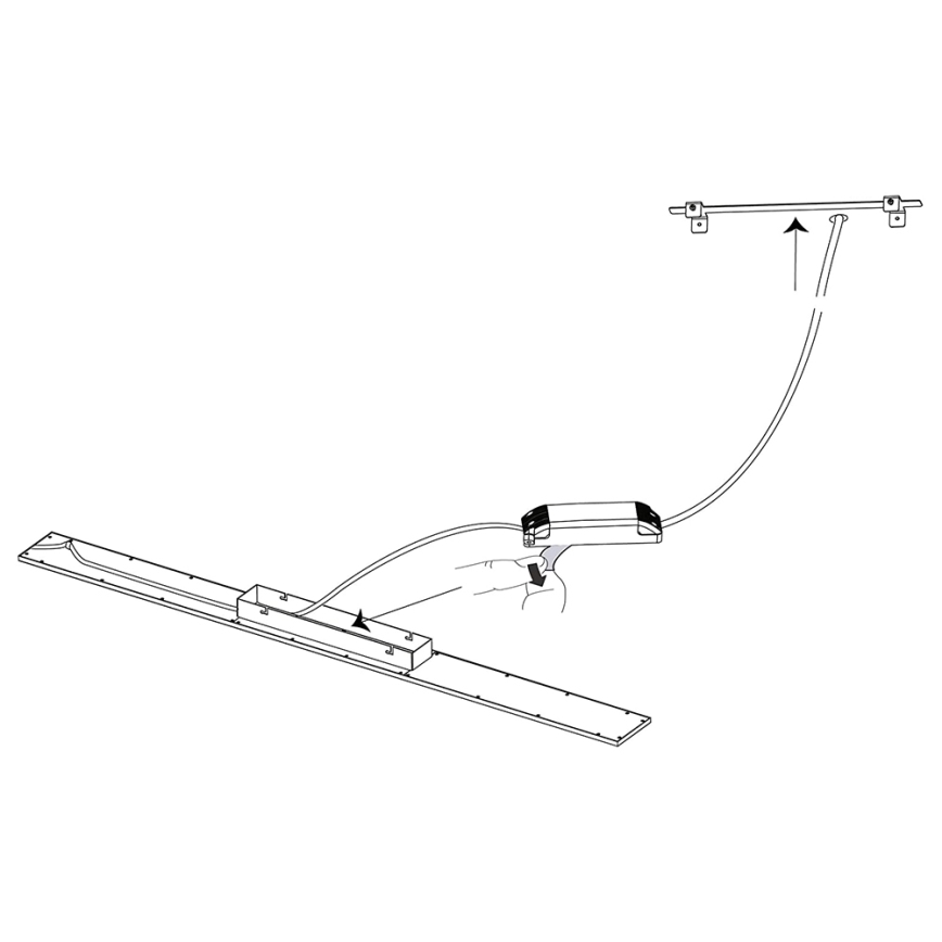 Eglo 33589 - Светодиодная RGBW-панель с регулированием яркости SALOBRENA-C LED/34W/230V + дистанционное управление