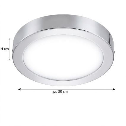 Eglo 33667 - Світильник для ванної кімнати з LED RGBW, димований, стельовий FUEVA-C LED21W/230V діаметром 30 см IP44
