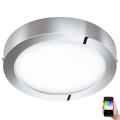 Eglo 33667 - Светодиодный потолочный RGBW-светильник для ванной комнаты с регулированием яркости FUEVA-C LED21W/230V диаметр 30 см IP44