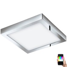Eglo 33668 - Светодиодный RGBW-светильник для ванной комнаты с регулированием яркости FUEVA-C 21W/230V 30x30 см IP44