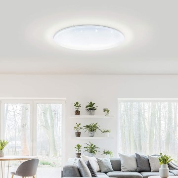 Eglo 33669 - Стельовий RGBW-світильник з регулюванням яскравості TOTARI-C LED/43W/230V 2700-6500K білий + пульт дистанційного керування