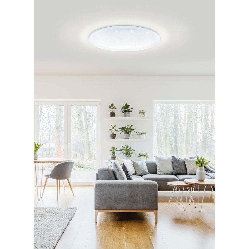 Eglo 33669 - Стельовий RGBW-світильник з регулюванням яскравості TOTARI-C LED/43W/230V 2700-6500K білий + пульт дистанційного керування