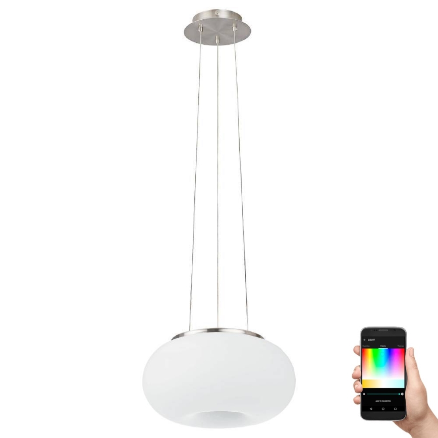 Eglo 33766 - LED RGBW Підвісна люстра з регулюванням яскравості OPTICA-C LED/22W/230V 2700-6500K діаметр 37,5 см