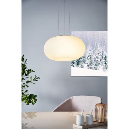 Eglo 33766 - LED RGBW Підвісна люстра з регулюванням яскравості OPTICA-C LED/22W/230V 2700-6500K діаметр 37,5 см