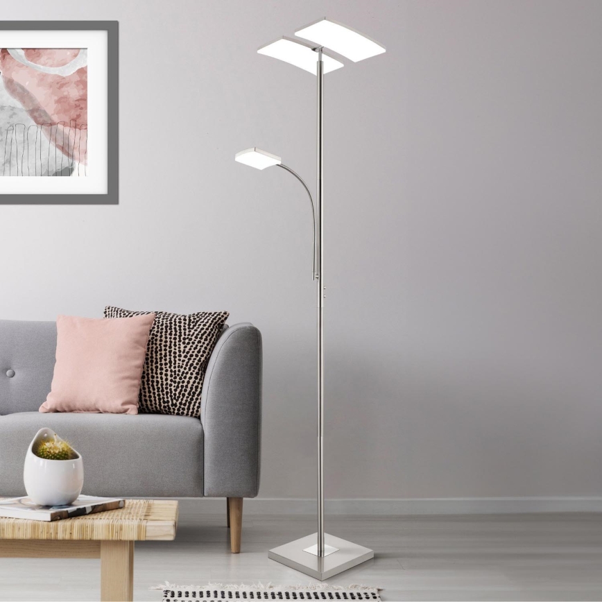 Eglo 33819 - Светодиодный сенсорный торшер с регулированием яркости SOLANO LED/30W/230V + LED/4W