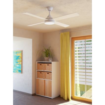 Eglo - Светодиодный потолочный вентилятор LED/20W/230V 3000/4000/5000K + дистанционное управление белый