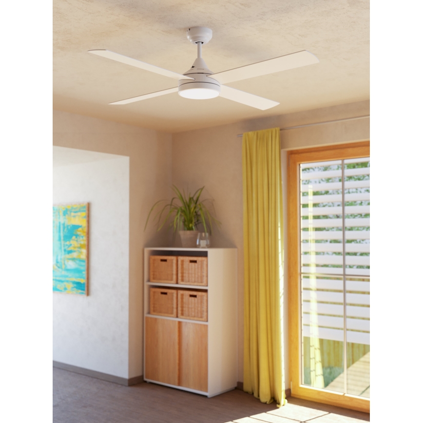 Eglo - Светодиодный потолочный вентилятор LED/20W/230V 3000/4000/5000K + дистанционное управление белый