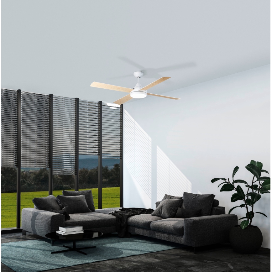 Eglo - Светодиодный потолочный вентилятор LED/20W/230V 3000/4000/5000K + дистанционное управление белый